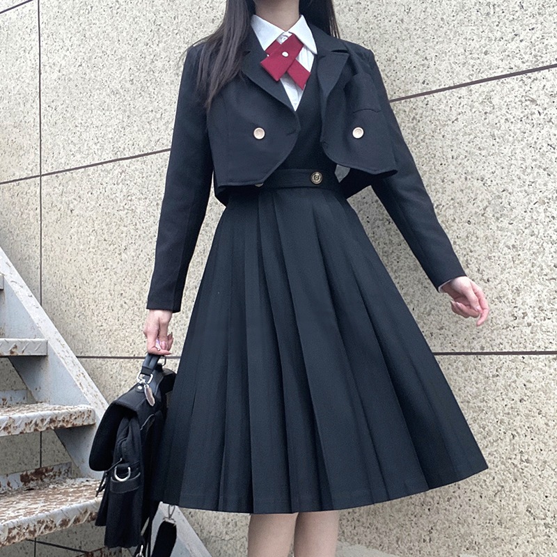 急速出荷 セーラー服 制服 女の子スーツ 长袖 ロングスカート セットアップ JK制服 学園祭 ハロウィン 卒業式 コスプレ