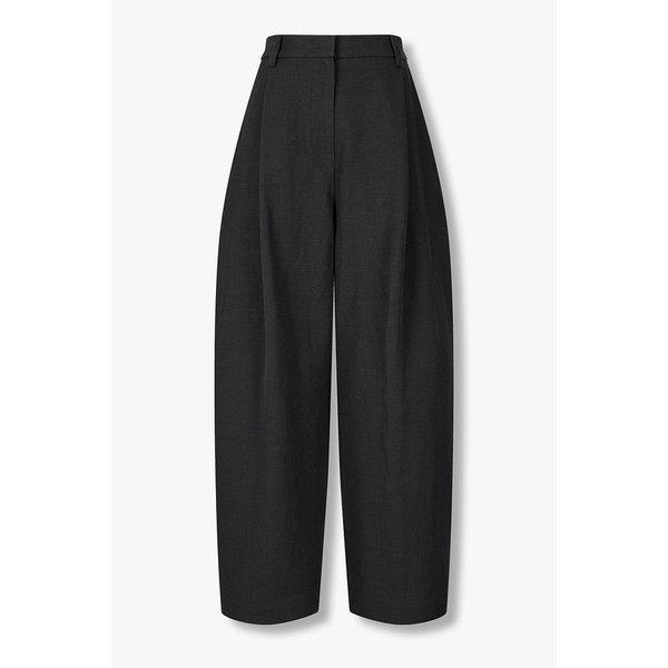 リネンブレンドワンタックパンツ9106131101085