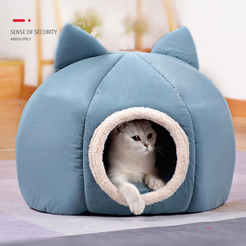Qoo10] 猫ベッド ねこ ハウス 冬 猫のベッド : ペット