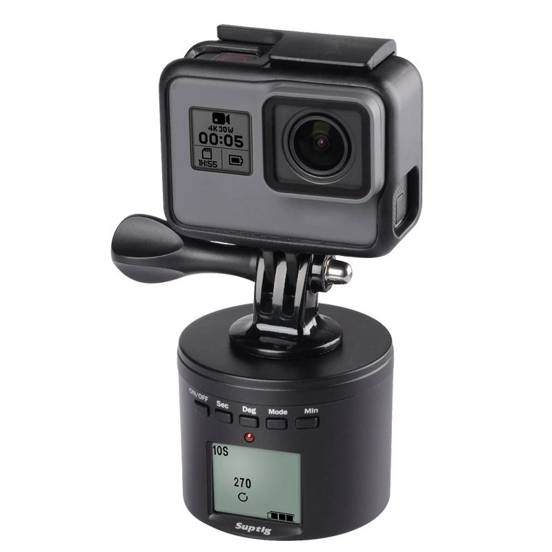 アクションタイムラプス三脚 マウント用　スマート電動パンニング Go Pro 8 insta 360 ONE X xiaoyi 4k 2アクセサリー用回転