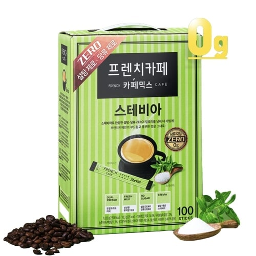 アルロス ステビア 韓国コーヒー 糖尿病糖 血糖刺激のない フレンチカフェステビア 100個 韓国直送