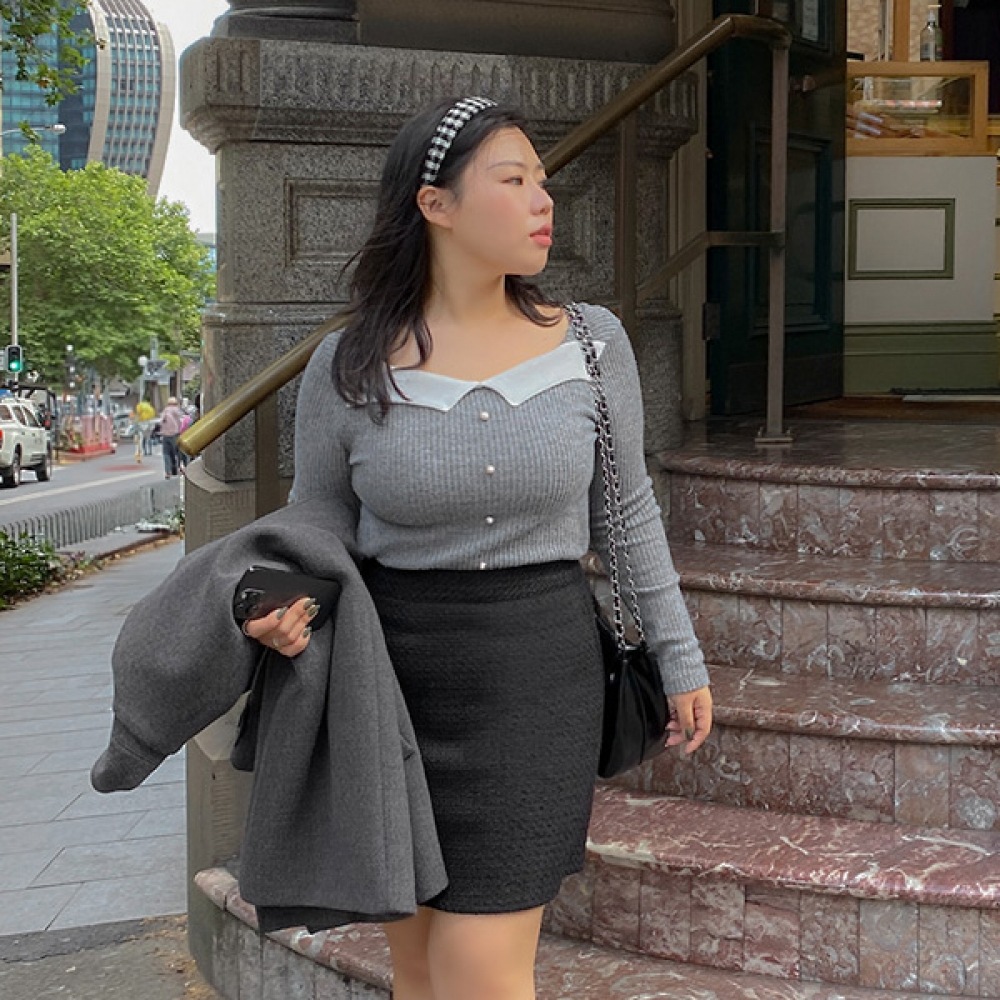 (JSTYLEのイーブレット) イーブレットミューレンカラーリブTシャツブラウス JSTYLE