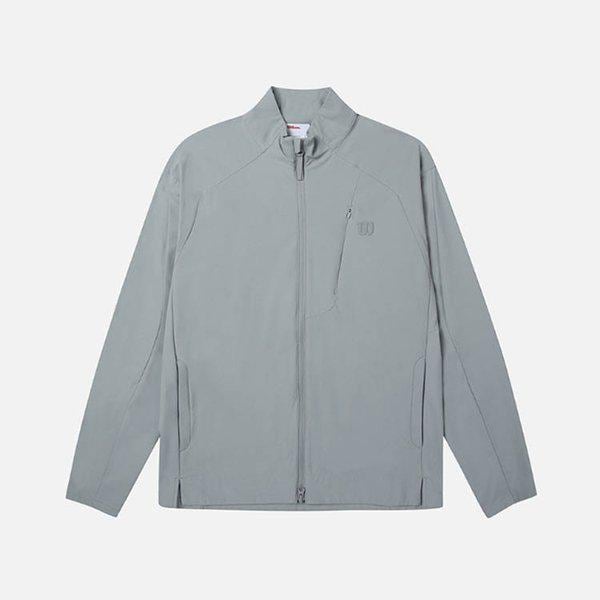 [] ウーブンハイブリッドジップアップジャケットW251001TFJ11GRY