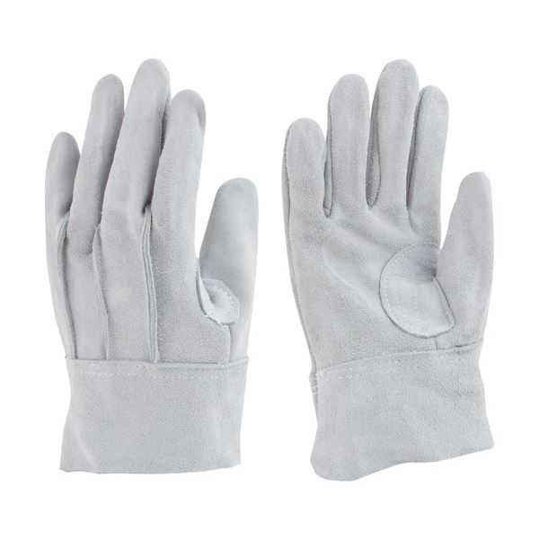 （まとめ）東和コーポレーション 牛床革 108-A（外縫い） グレー 454 1双 [x10セット]