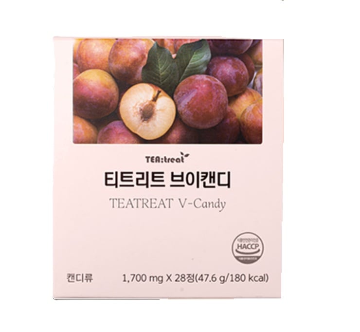 [NEW] Vラインブイキャンディ スモモ味 むくみ名家ティーツリットから自信を持って発売！甘酸っぱいすももの味 むくみ取り Vキャンディー1box=キャンディー28個入り