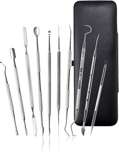 他サイト： プロ厳選 スパチュラ 粘土 造形 粘土細工 ステンレス製 パテ ヘラ 10本 キット グレイスカルピー ドール 道具の商品画像