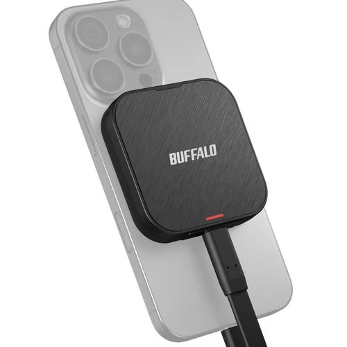 BUFFALO SSDPMS1.0U3BA 外付けSSD 1TB USB-C接続 MagSafe対応 ブラック 14,896円