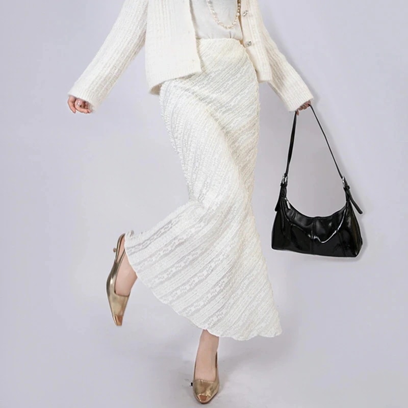 [現品/新品]新作純欲風気質優雅なレースのテールスカート早純色ヒップバッグロングスカート 4,830円