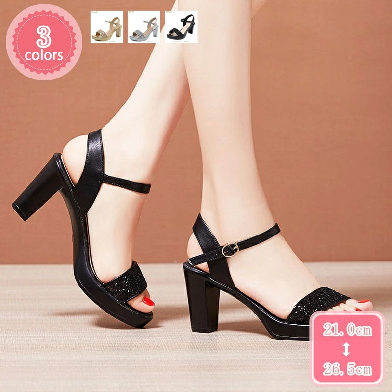 1000円OFFクーポン セパレートパンプス オープントゥ 厚底 前厚 サンダル 結婚式 8センチヒール キャバサンダル ストラップ サンダル ハイヒール チャンキー パンプス 太ヒール キラキラ ア