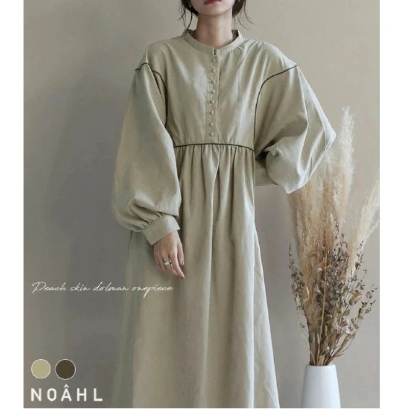 春夏 ワンピース 着痩せ 長袖 ロングワンピース ワンピース レディース30%制限