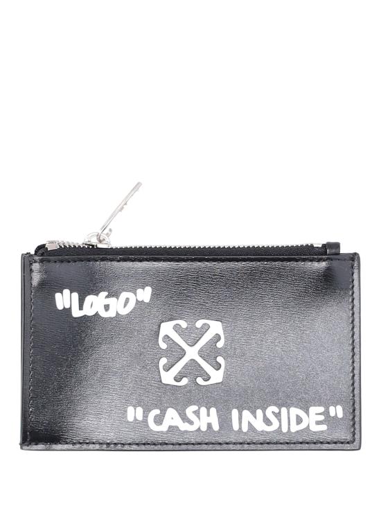 OFF WHITE Women Wallet OWND047C99LEA001 1001 BLACK WHITE