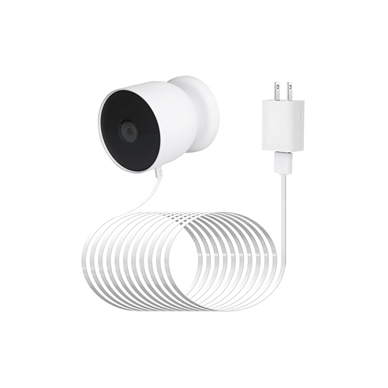 【即日発送】wochel Google Nest Cam(バッテリー)対応電源ケーブル 30フィート/9.1m 防水アウトドアケーブル ネストカメラを継続的に充電します (ホワイト) 5,895円