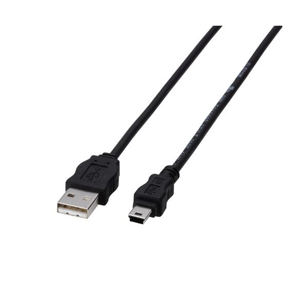(まとめ) エレコム EU RoHS指令準拠環境対応USB準拠ケーブル 簡易包装 (A)オス-mini(B)オス ブラック 3.0m USB-ECOM5301本 (10セット)