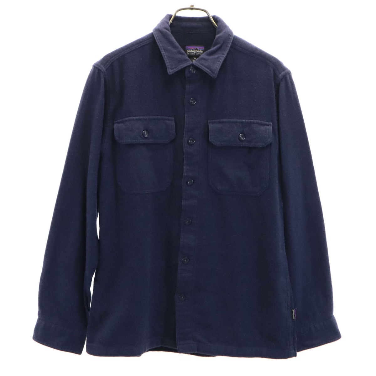 長袖 ネルシャツ XS ネイビー アウトドア STY53947FA18 メンズ 古着