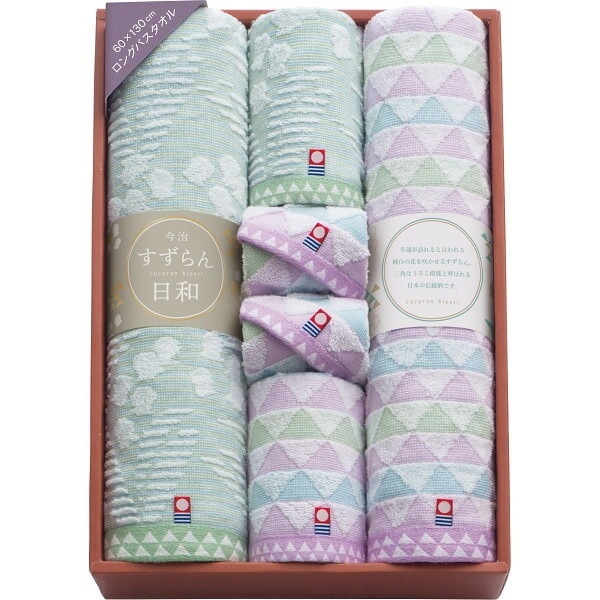 （ギフト）今治すずらん日和 バス/フェイスタオル/タオルハンカチセット G-C