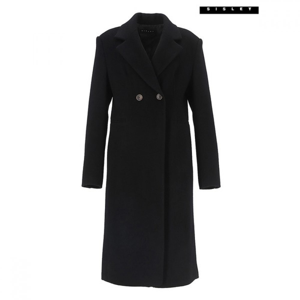 (シスレー) シスレーシンプルウールコート SACTE3361_BK