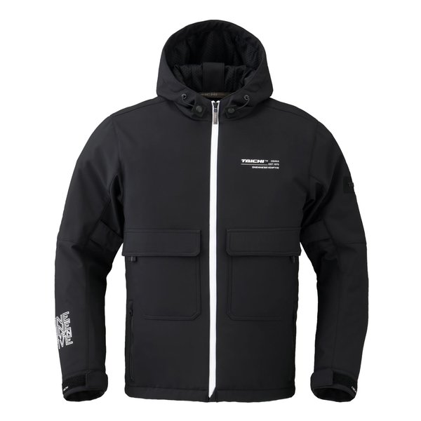 バイク用 秋冬 ソフトシェル フーディ ブラック/ホワイト/XLサイズ RSJ732BK51XL 16,527円