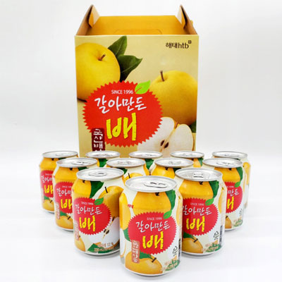 1box 238ml12缶 すりおろし梨ジュース 韓国 21高い素材 果実ジュース ドリンク