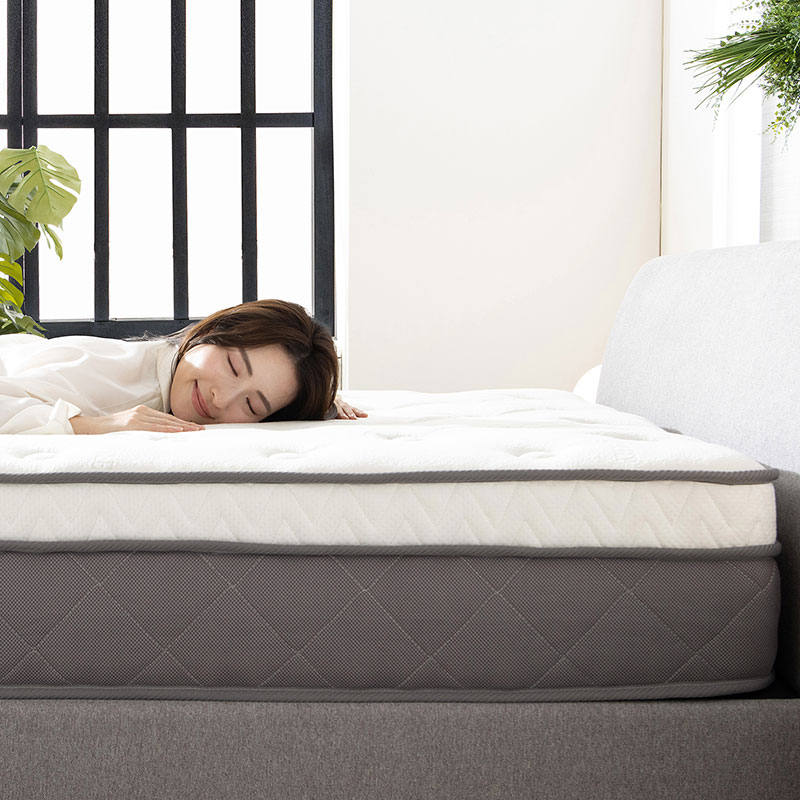 ポケットコイルマットレス ダブル 2層構造 高密度コイル 厚み27cm 圧縮梱包 3Dメッシュ ベッドマットレス ベッドマット 寝具