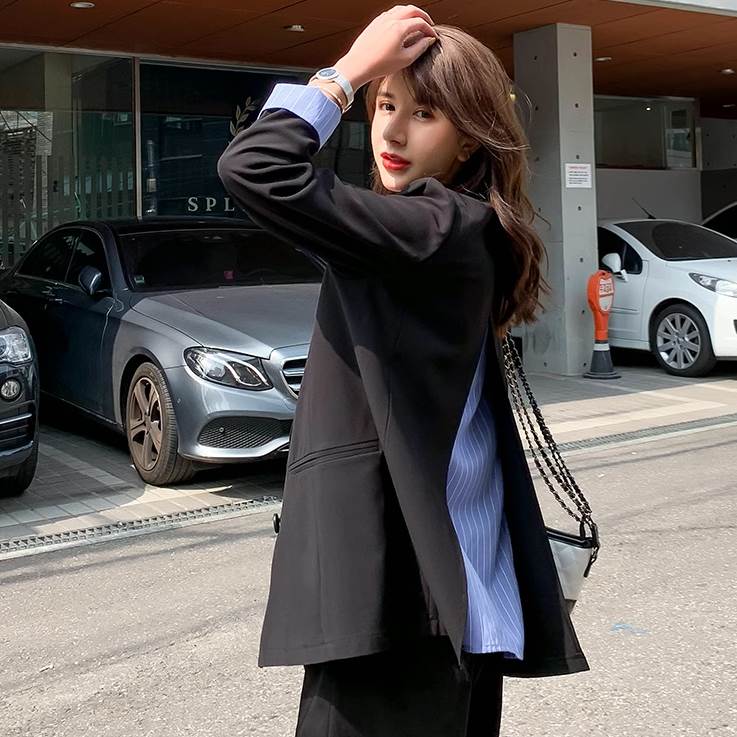 アウター ジャケット 長袖 Vネック アシンメトリー 切り替え ドッキング フォーマル バックコンシャス 前開き コンサバ ボタン 異素材ミックス 大人可愛い きれいめ 上品 おしゃれ かっこいい こ