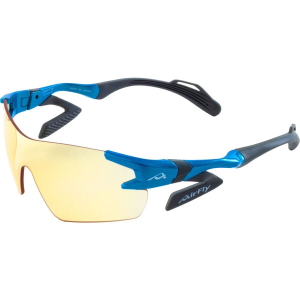 AirFly エアフライ AF-301 C-3550 鼻パッドのないスポーツサングラス AF-301 C-35ES50 フレーム/アクアブルーレンズ/ブルーライト50%カットレンズ ユニセックス