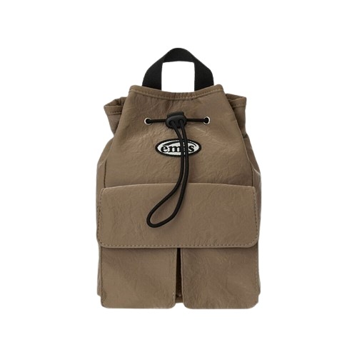 MINI WAPPEN POCK ET BACKPACK (RENEWAL)-BEIGE k-fashion