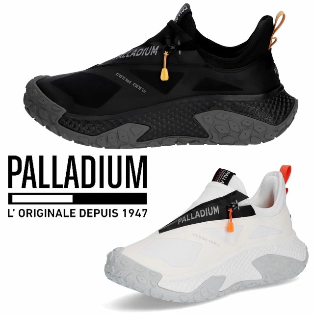 パラディウム レディース 厚底 スニーカー オフバウンド WP ＋ ジップ ローカット 防水ジッパー カジュアルシューズ アウトドア 74483 008 ブラック 黒 116 スターホワイト 白 靴