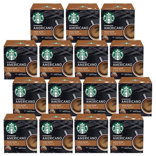 ネスカフェ ドルチェグスト 専用カプセル スターバックス ハウスブレンド 15箱【4営業日以内に出荷】ネスレ ネスカフェ コーヒー ホットコーヒー スタバ