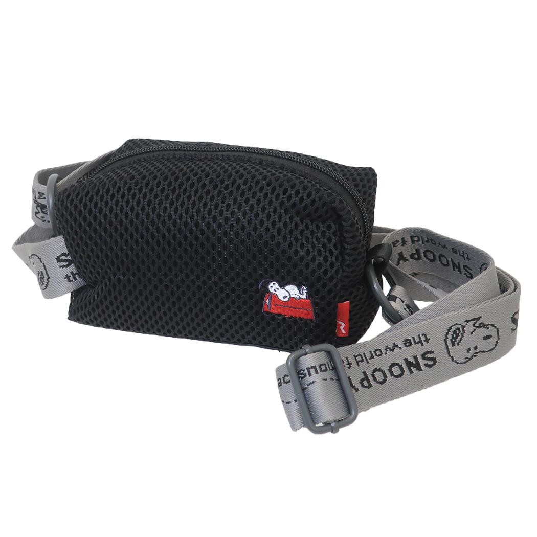 スヌーピーBR IP waferウエッファPeanuts-0Kメッシュ生地ミニスマホショルダー