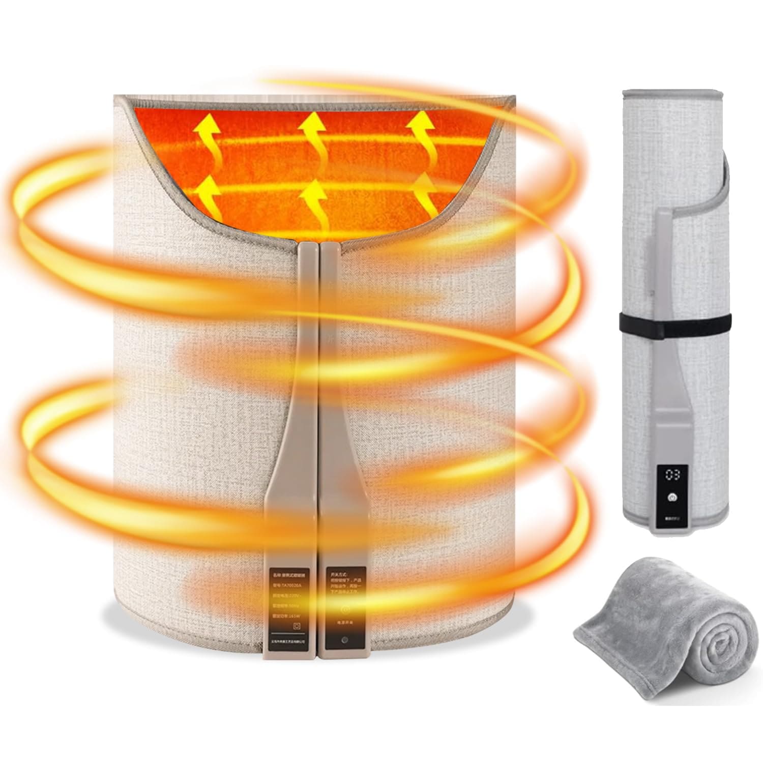 【2024新登場】MYYWELD パネルヒーター 足元 デスク下 小型 暖房 360全包囲発熱式 北国のこたつ 速暖 3段階調温 省エネ タイマー付 軽量 静音 転倒自動OFF 46573