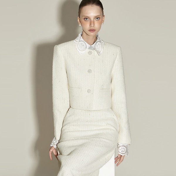 J2911 ツイード ウール ジャケット