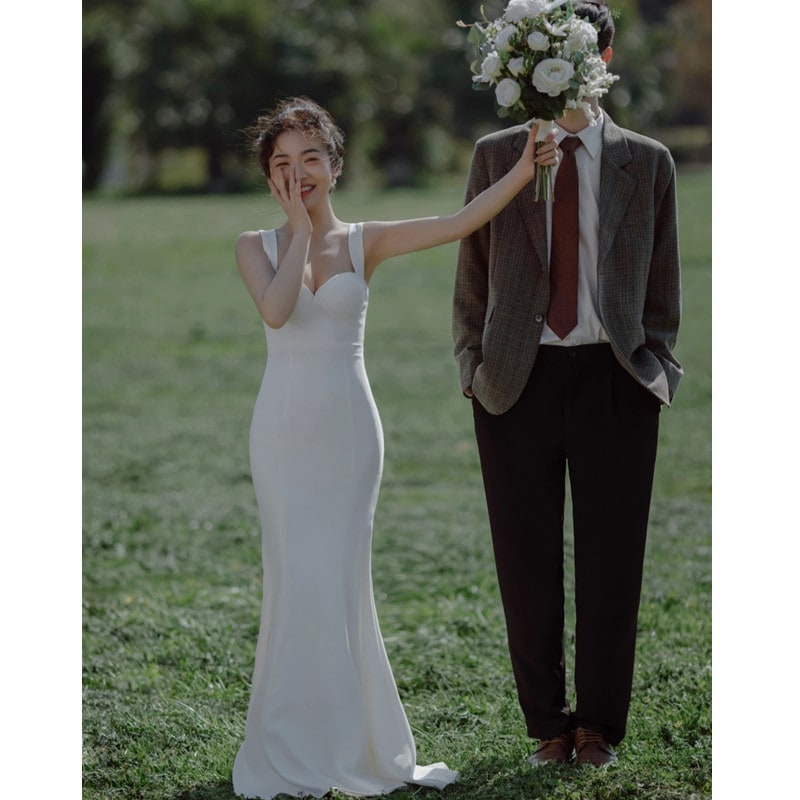 ウェディングドレス 白結婚式 ワンピース夏 ウェディングドレス パーティードレス 演奏会 発表会 結婚式 ドレス ウェディングドレス パーティードレス 花嫁ドレス ベアトップ ロングドレス 二次会22