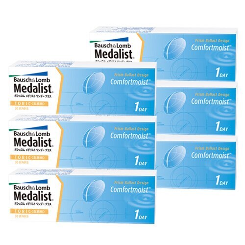 メダリストワンデープラス乱視用(30枚入)6箱/1日使い捨て トーリック コンタクト/sale