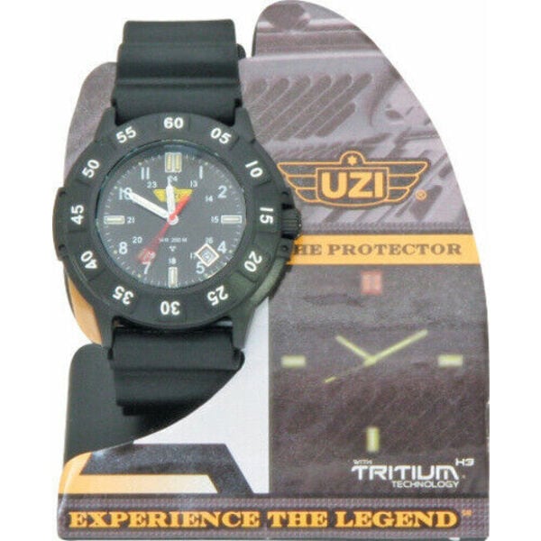 カジュアル腕時計 New UZI The Protector Black UZI-001-R