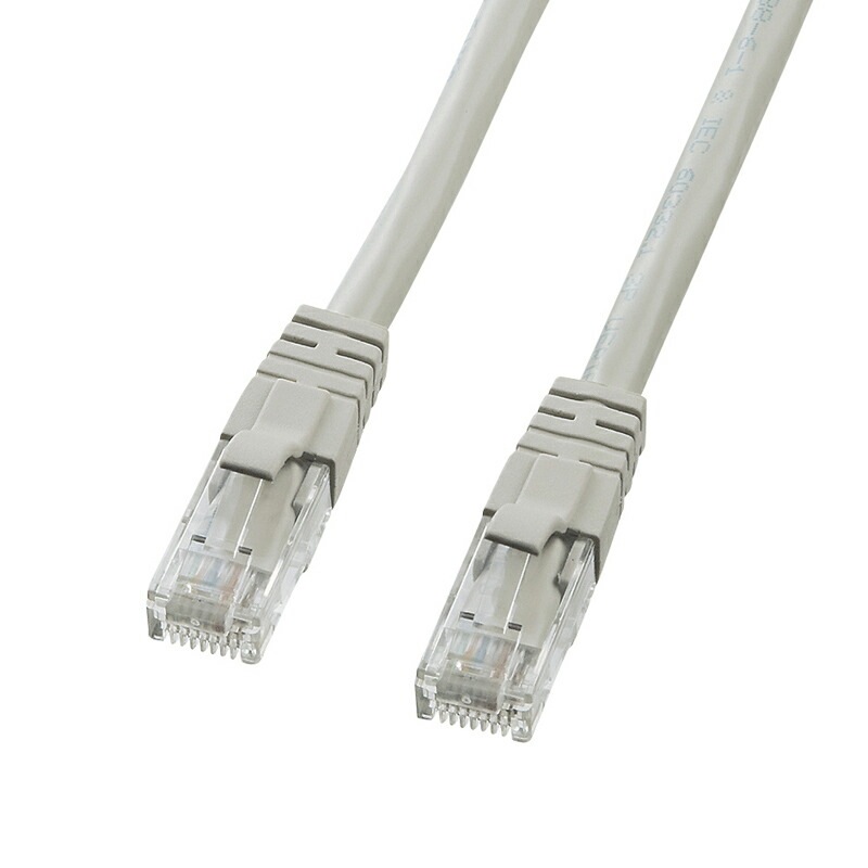 （まとめ買い）カテゴリ6UTPクロスケーブル 10m ライトグレー KB-T6L-10CK [x3]