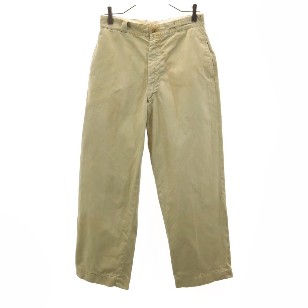 アメリカ軍 60s 70s USAF ヴィンテージ チノパンツ W31 ベージュ US ARMY ミリタリー トラウザーズ メンズ