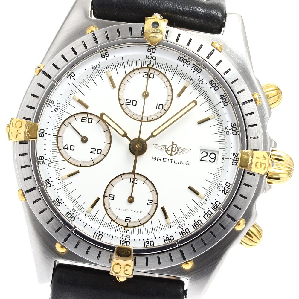 ブライトリング BREITLING B13047 クロノマット ビコロ デイト 自動巻き メンズ 保証書付き_907877【中古】