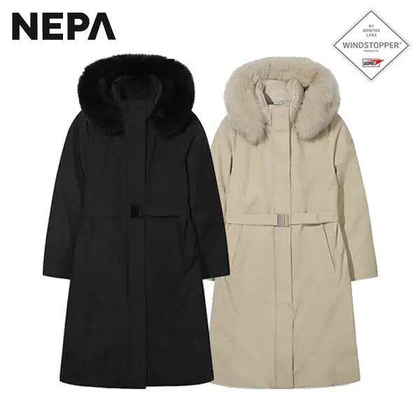 冬用女性アルテゴアテックスウィンドストッパーロンググースダウンジャケット - 7L82075