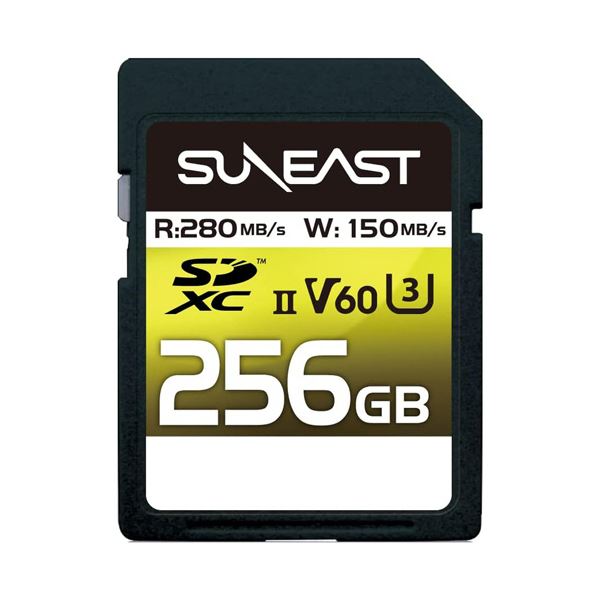 旭東エレクトロニクス SUNEAST SDXC UHS-II カード 256GB V60 SE-SDU2256GB2801枚その他PC用アクセサリー