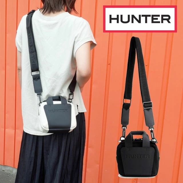 ハンター ショルダーバッグ レディース リファインド スティッチ キャンバス クロスボディ 0.5L メンズ 撥水 ボディバッグ 斜め掛け 鞄 肩掛け かばん コンパクト 小さめ 2WAY バック 旅