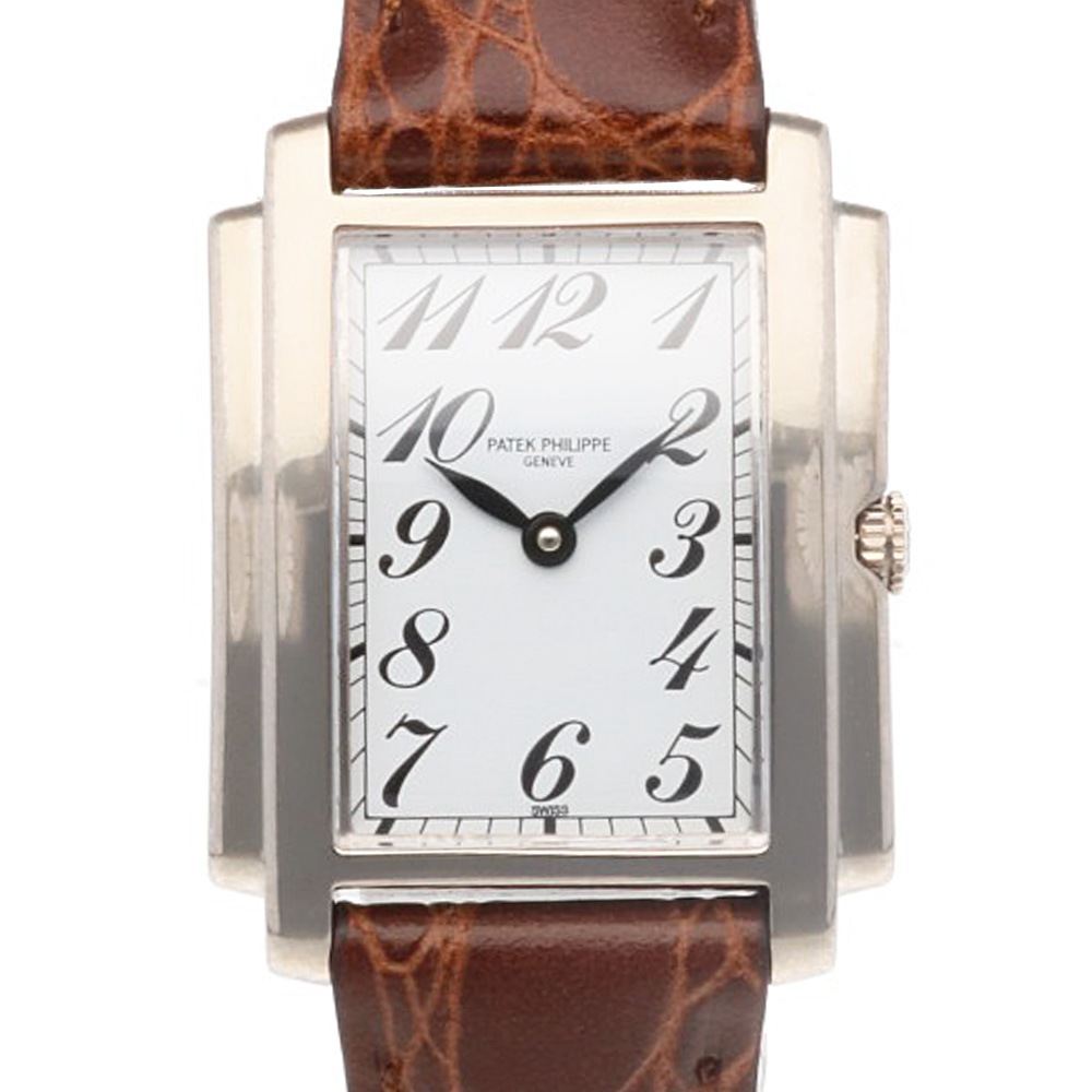 パテックフィリップ ゴンド―ロ 腕時計 18金 K18ホワイトゴールド クオーツ 1年保証 PATEK PHILIPPE 中古