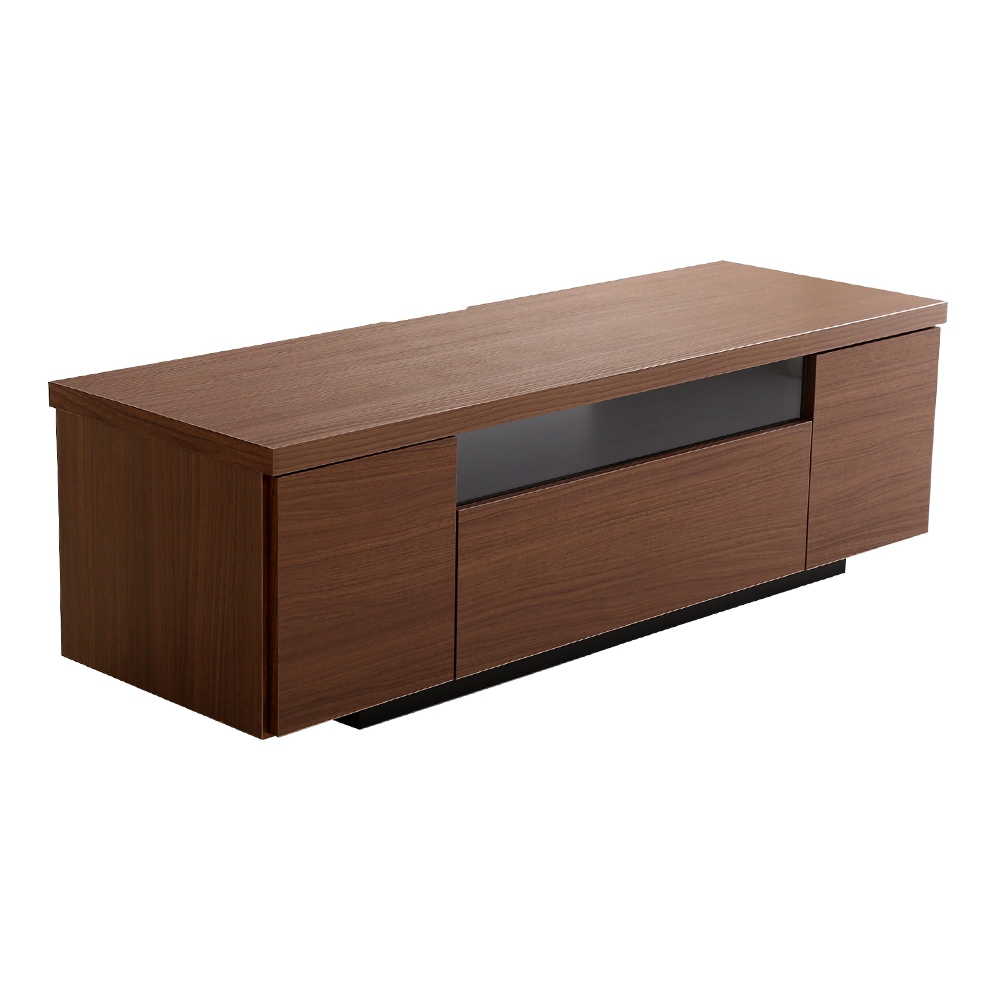 シンプルで美しいスタイリッシュなテレビ台（テレビボード） 木製 幅120cm 日本製・完成品 luminos-ルミノス-　SH-09-LMS120-WAL　ウォールナット