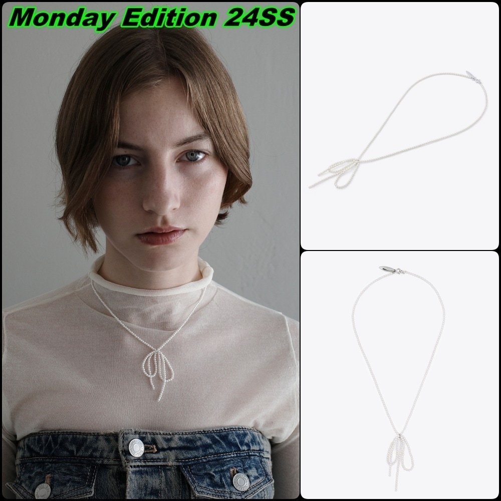【Monday Edition】24SS PEARL BOW NECKLACE 7,704円