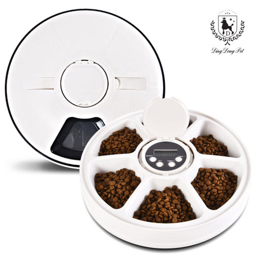 [韓国公式/正規品] ディンドンペット 犬 猫 食器 6個取り 自動給食機 ホワイト