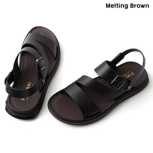 男性用レザーサンダル メンズ夏サンダルスリッパ AX22