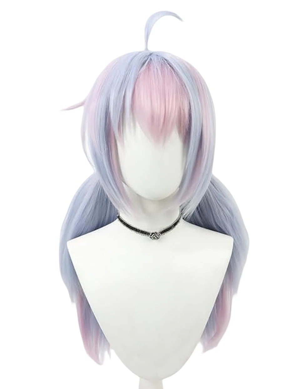 コスプレウィッグ宇沢レイサ紫金髪耐熱文化祭小物ハロウイーンウィッグかつらネット付きコスチューム