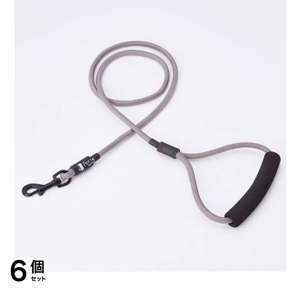 ペティオ Porta ポルタ リード S 小型犬用引き紐 シルバーグレー 1.2m (W57616) 6個セット
