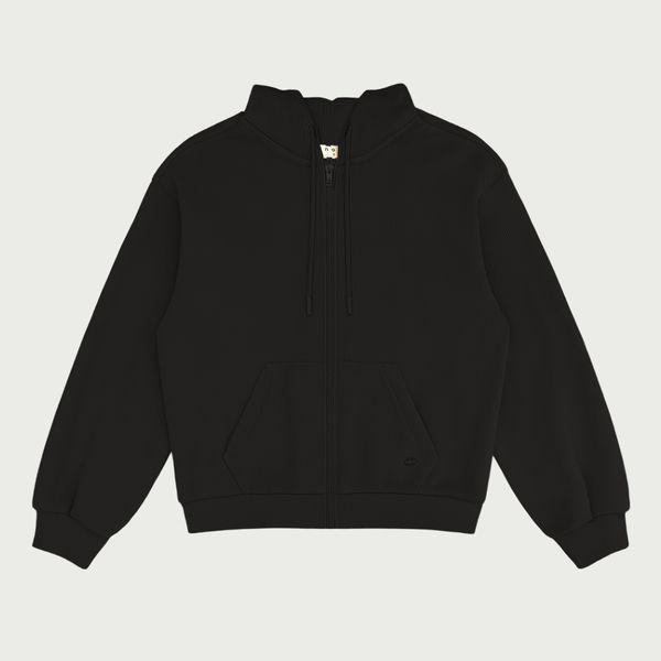 女性ベルベットコーデュロイボンディングフード付きジップアップ 100 10540 134 851 12 _P409045053