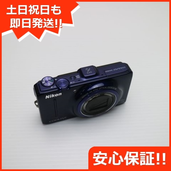 超美品 COOLPIX S9300 ネイビーブルー デジカメ Nikon 197