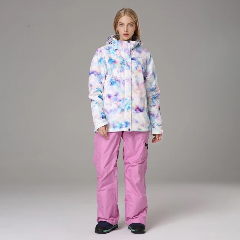 スノーボードウェア つなぎ レディース 上下セット ジャケット ズボン スノボウェア オールインワン スノーウェア スキーウェア スノボーウェア スキー 韓国風 防風防水防雪 防寒 耐摩擦 男女兼用